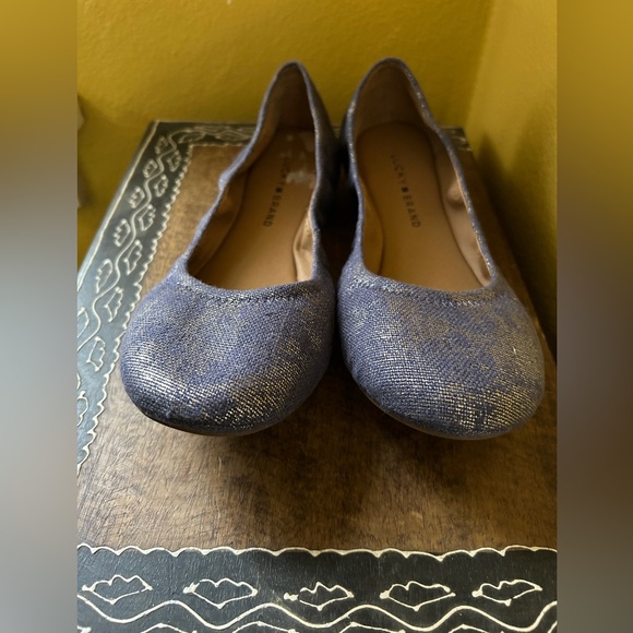 NEW Women’s Lucky Brand ballet shoes - purple with a goldish accent - size 11 - Picture 9 of 15